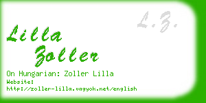 lilla zoller business card